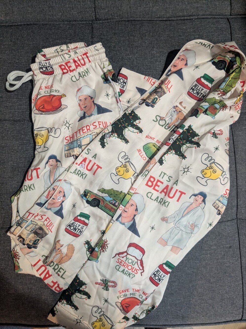 Women's Satin Lampoon's Christmas Set